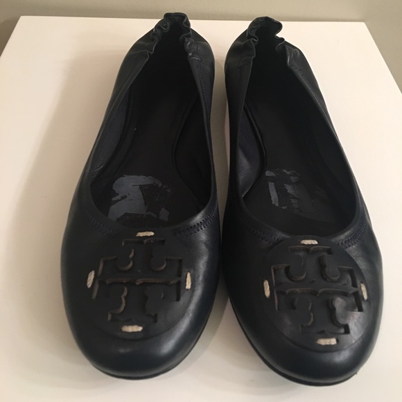 Tory Burch Shoes - Amazing Tory Burch blue Leather Reva 11 EUC!